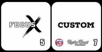 FOCUS X - ACO STAMPED - Pro Cornhole Bags KT Cornhole Wraps and Boards