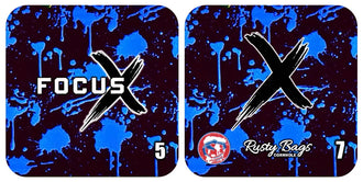 FOCUS X - SPOT - ACO STAMPED - Pro Cornhole Bags KT Cornhole Wraps and Boards