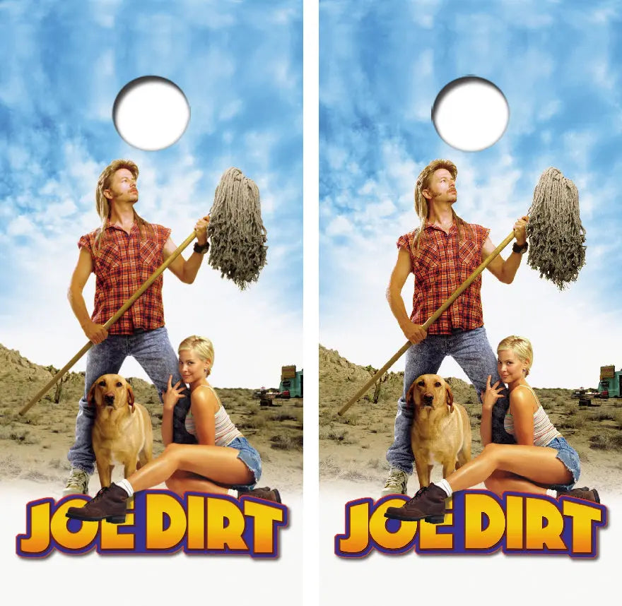 Joe Dirt Cornhole Wrap Decal with Free Laminate Included Ripper Graphics