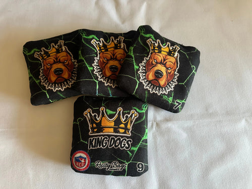 KING DOGS - LIGHTING- ACO STAMPED - Pro Cornhole Bags KT Cornhole Wraps and Boards