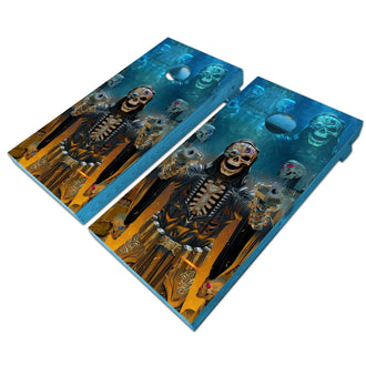 KT Cornhole - Bullet Reaper Patriotic laminated Cornhole Vinyl Wraps / Sticker KT Cornhole Wraps and Boards