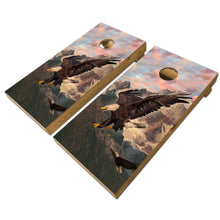 Load image into Gallery viewer, KT Cornhole - Eagle strike laminated Cornhole Vinyl Wraps / Sticker KT Cornhole Wraps and Boards
