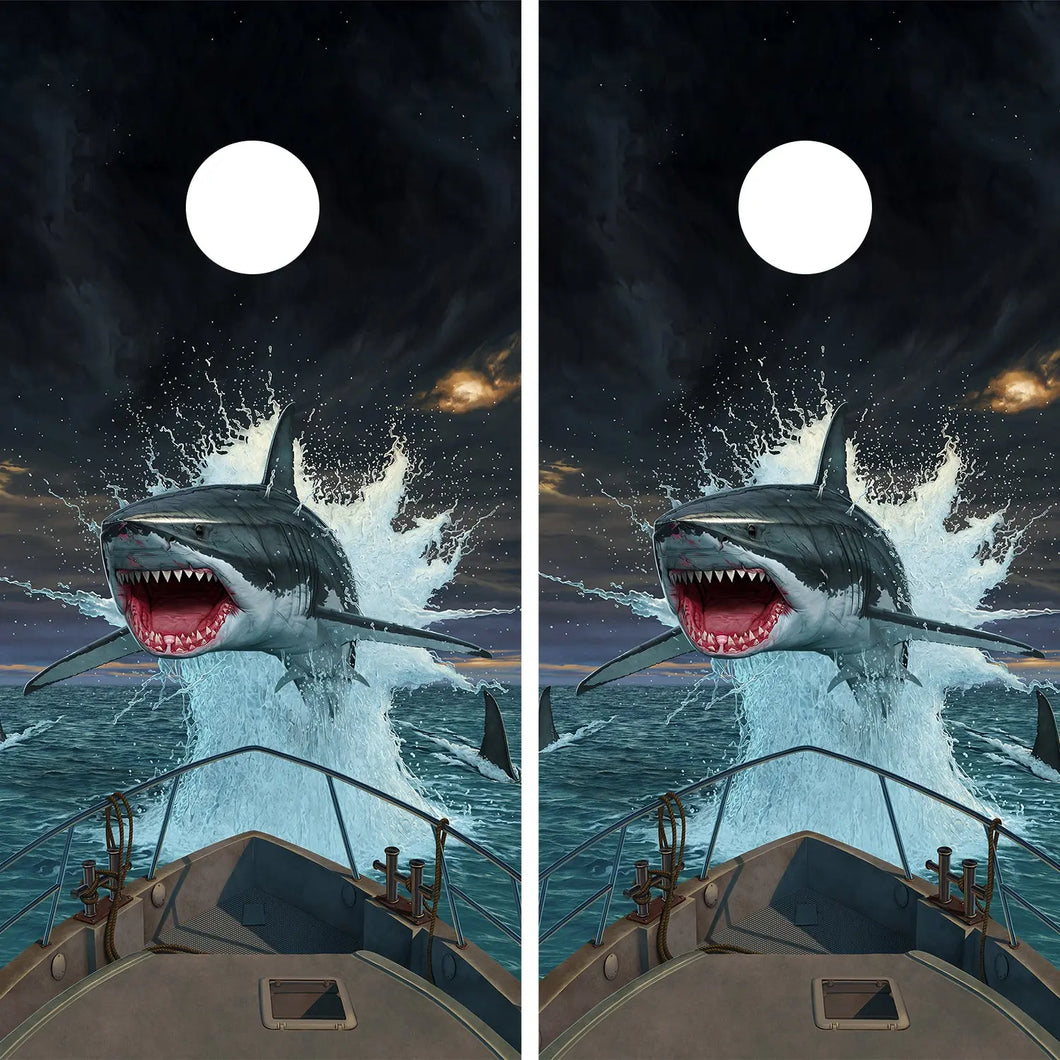 KT Cornhole - Fish out of Water laminated Cornhole Vinyl Wraps / Sticker KT Cornhole Wraps and Boards