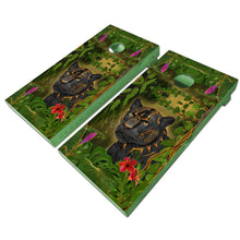 Load image into Gallery viewer, KT Cornhole - Golden Panther laminated Cornhole Vinyl Wraps / Sticker KT Cornhole Wraps and Boards

