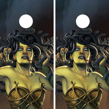 Load image into Gallery viewer, KT Cornhole - Medusa laminated Cornhole Vinyl Wraps / Sticker KT Cornhole Wraps and Boards

