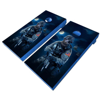KT Cornhole - S.E.A.L laminated Cornhole Vinyl Wraps / Sticker KT Cornhole Wraps and Boards