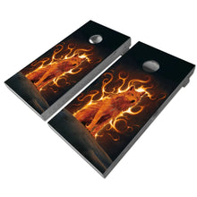 Load image into Gallery viewer, KT Cornhole - Wolf Phoenix laminated Cornhole Vinyl Wraps / Sticker KT Cornhole Wraps and Boards

