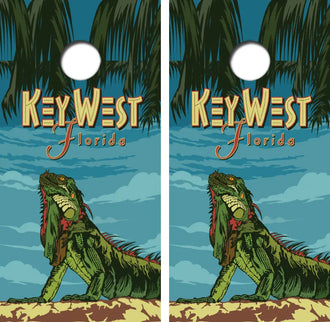 Key West Cornhole Wrap Decal with Free Laminate Included Ripper Graphics