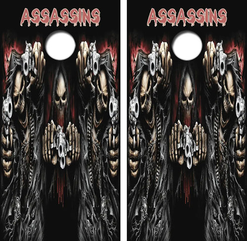 Reaper Assassins Cornhole Wrap Decal with Free Laminate Included Ripper Graphics