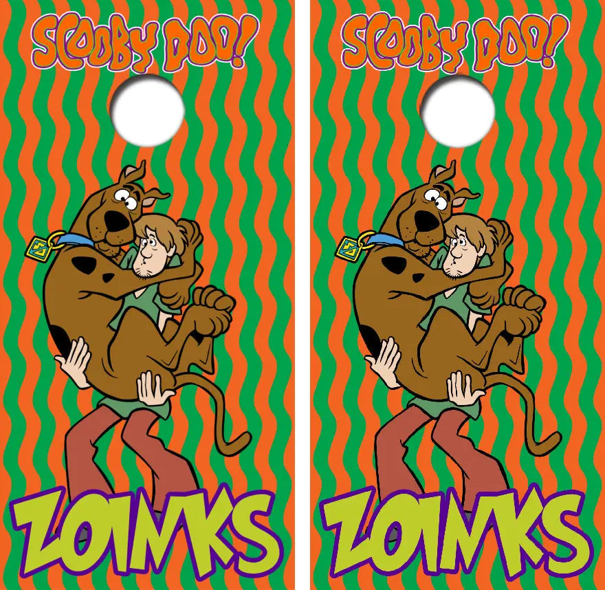 Scooby Doo Zoinks Cornhole Wrap Decal with Free Laminate Included Ripper Graphics