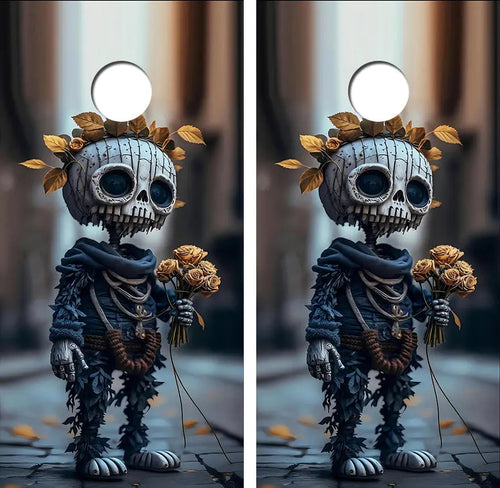 Skull Baby Cornhole Wood Board Skin Wrap Ripper Graphics