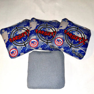 TAGET X - ACO STAMPED - Grey - Pro Cornhole Bags KT Cornhole Wraps and Boards