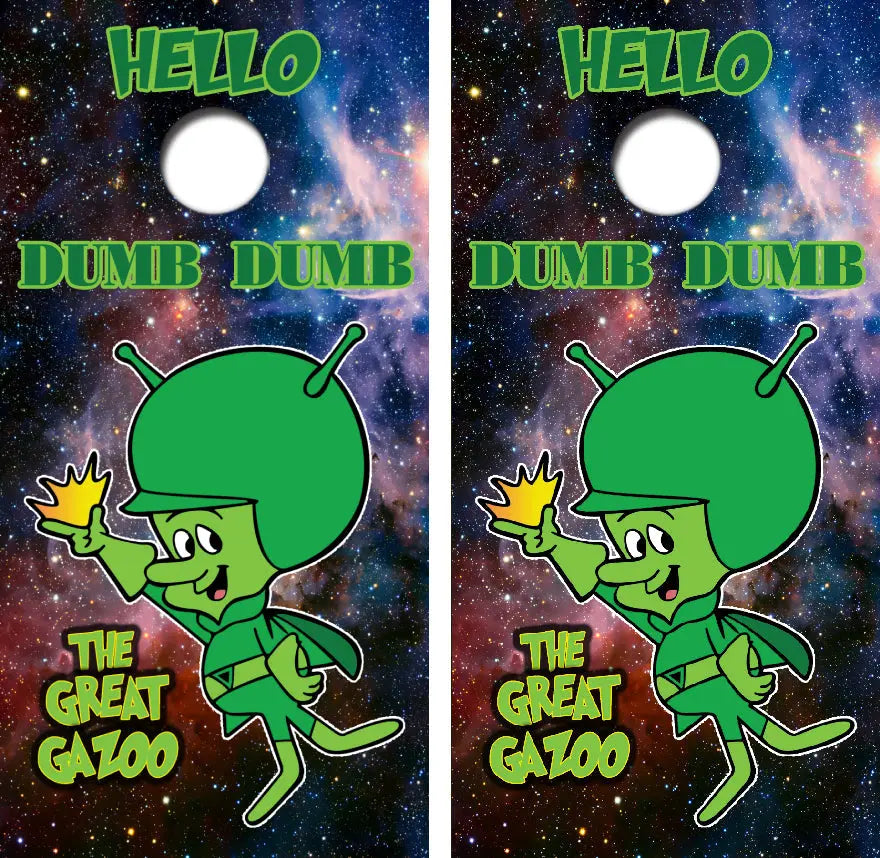 The Great Gazoo Cornhole Wrap Decal with Free Laminate Included Ripper Graphics