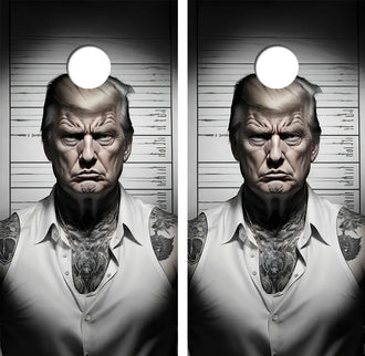 Trump GOAT Cornhole Board Skin Wraps FREE LAMINATE Ripper Graphics