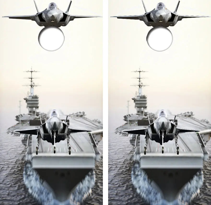 U.S. Navy / Air Force Cornhole Wrap Decal with Free Laminate Included Ripper Graphics