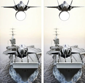 U.S. Navy / Air Force Cornhole Wrap Decal with Free Laminate Included Ripper Graphics
