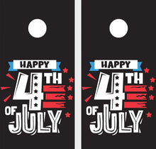 Load image into Gallery viewer, &quot;4th of July Cornhole Game Boards Decals Wraps Cornhole Board Wraps and Decals Cornhole Skins Stickers Laminated Cornhole Wraps KT Cornhole &quot;
