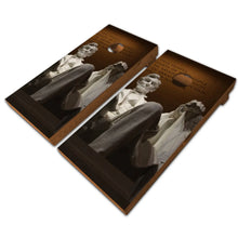 Load image into Gallery viewer, Abraham Lincoln Cornhole Game Boards Decals Wraps Cornhole Board Wraps and Decals Cornhole Skins Stickers Laminated Cornhole Wraps KT Cornhole
