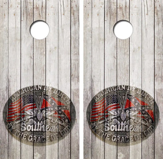 American By Birth Cornhole Skin Wraps FREE LAMINATE Ripper Graphics