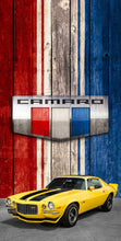 Load image into Gallery viewer, &quot;American Camaro Classic Car Cornhole Vinyl Wraps &amp; Cornhole Boards (2 Pack) FH2210 KT Cornhole &quot;
