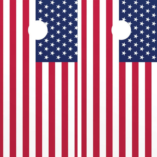 American Flag Cornhole Game Boards Decals Wraps Cornhole Board Wraps and Decals Cornhole Skins Stickers Laminated Cornhole Wraps KT Cornhole