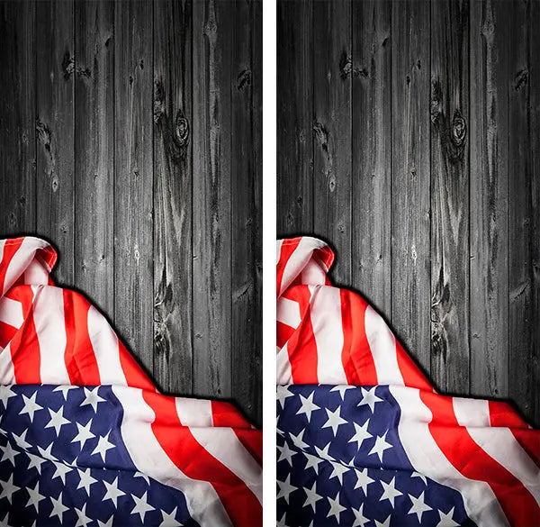 American Flag Cornhole Wood Board Skin Wrap Ripper Graphics