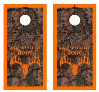 Bad To The Bone Real Tree Camo Cornhole Wood Board Skin Wr Ripper Graphics