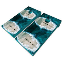 Load image into Gallery viewer, &quot;Beach View Cornhole Game Boards Decals Wraps Cornhole Board Wraps and Decals Cornhole Skins Stickers Laminated Cornhole Wraps KT Cornhole &quot;
