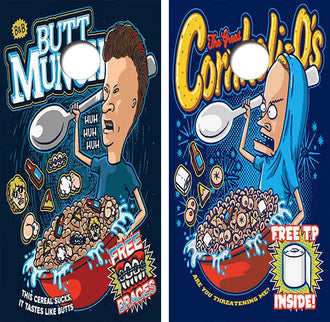 Beavis Butthead Cornhole Wood Board Skin Wrap Ripper Graphics