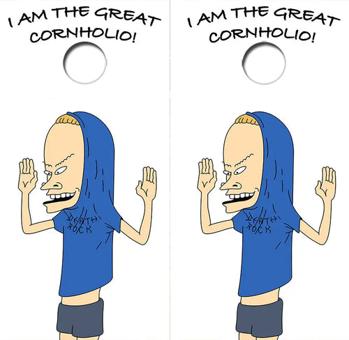 Beavis Cornholio Cornhole Wrap FREE LAMINATE Ripper Graphics