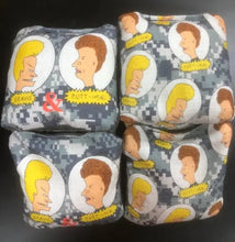 Load image into Gallery viewer, &quot;Bevis &amp; Butthead Regulation Size Backyard Cornhole Bags Set of 8 Ripper Graphics &quot;
