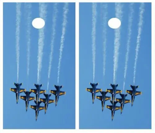 Blue Angels Cornhole Wood Board Skin Wrap Ripper Graphics