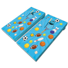 Load image into Gallery viewer, &quot;Blue Sports Cornhole Game Boards Decals Wraps Cornhole Board Wraps and Decals Cornhole Skins Stickers Laminated Cornhole Wraps KT Cornhole &quot;

