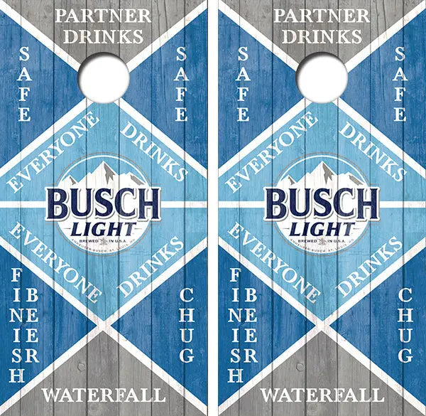 Busch Light Game Throw Cornhole Wood Board Skin Wrap Ripper Graphics
