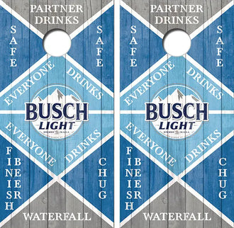 Busch Light Game Throw Cornhole Wood Board Skin Wrap Ripper Graphics