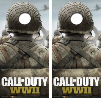 Call of Duty WWII Cornhole Wrap Decal with Free Laminate Included Ripper Graphics