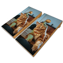 Load image into Gallery viewer, &quot;Cat Cornhole Game Boards Decals Wraps Cornhole Board Wraps and Decals Cornhole Skins Stickers Laminated Cornhole Wraps KT Cornhole &quot;
