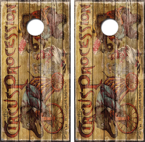 Circus Cornhole Board Skin Wraps FREE LAMINATE Ripper Graphics