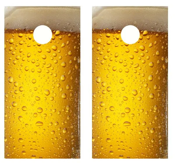 Cold Beer Mug Cornhole Wood Board Skin Wrap Ripper Graphics