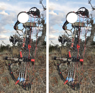Compound Bow Themed Cornhole Wrap Decal with Free Laminate Included Ripper Graphics
