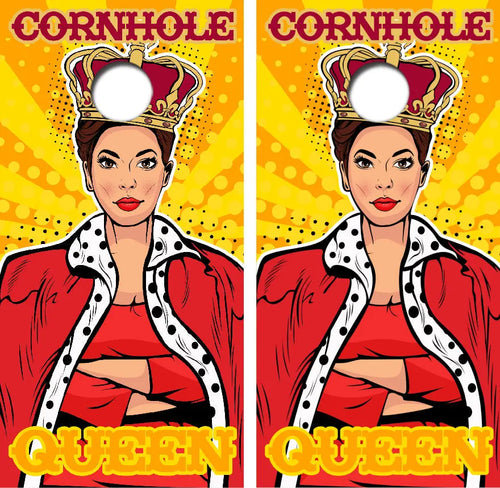Cornhole Queen Cornhole Wrap Decal with Free Laminate Included Ripper Graphics