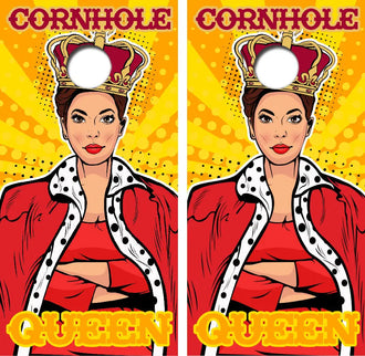 Cornhole Queen Cornhole Wrap Decal with Free Laminate Included Ripper Graphics