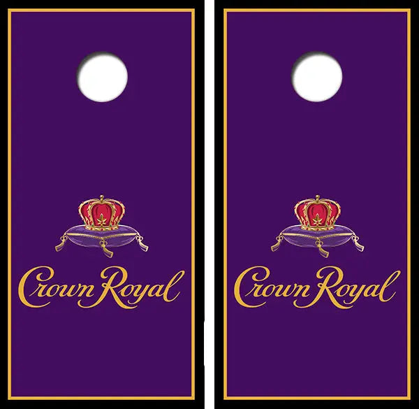 Crown Royal Whisky Cornhole Wood Board Skin Wraps FREE LAMINATE Ripper Graphics