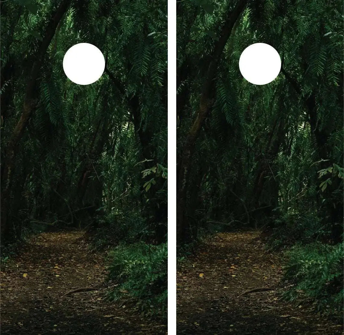 Dark Jungle Cornhole Vinyl Wraps & Cornhole Boards (2 Pack) R2015 KT Cornhole