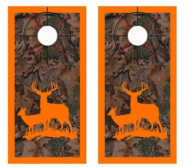 Deer Hunter Real Tree Camo Cornhole Wood Board Skin Wr Ripper Graphics