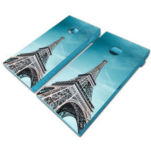 Load image into Gallery viewer, &quot;Eiffel Tower Cornhole Vinyl Wraps &amp; Cornhole Boards (2 Pack) SG5023 KT Cornhole &quot;
