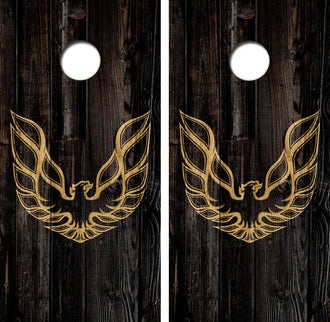 Firebird Cornhole Wood Board Skin Wraps FREE LAMINATE Ripper Graphics