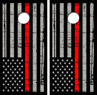 Firefighter Support Flag Conhole Board Skin Wraps FREE LAMINATE Ripper Graphics