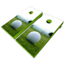 Load image into Gallery viewer, &quot;Golf Ball Cornhole Game Boards Decals Wraps Cornhole Board Wraps and Decals Cornhole Skins Stickers Laminated Cornhole Wraps KT Cornhole &quot;
