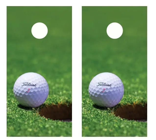 Golf Ball Near Cup Cornhole Wood Board Skin Wr Ripper Graphics